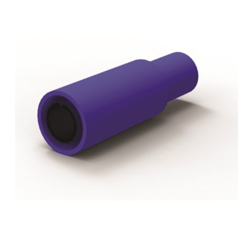 FICHE CYLINDRIQ FEMEL 4MM BLEU