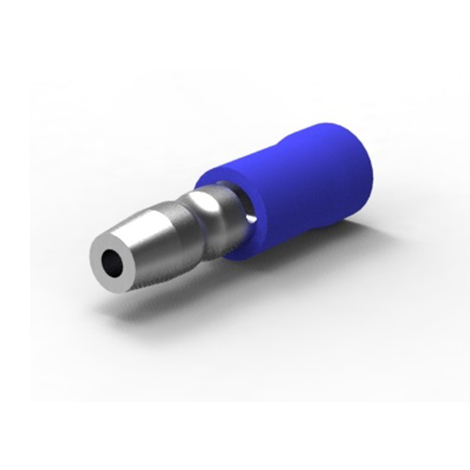 FICHE MALE 4MM BLEU PIDG